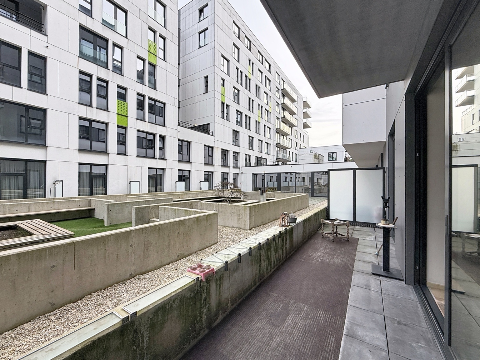Terrasse de dix mètres carrés